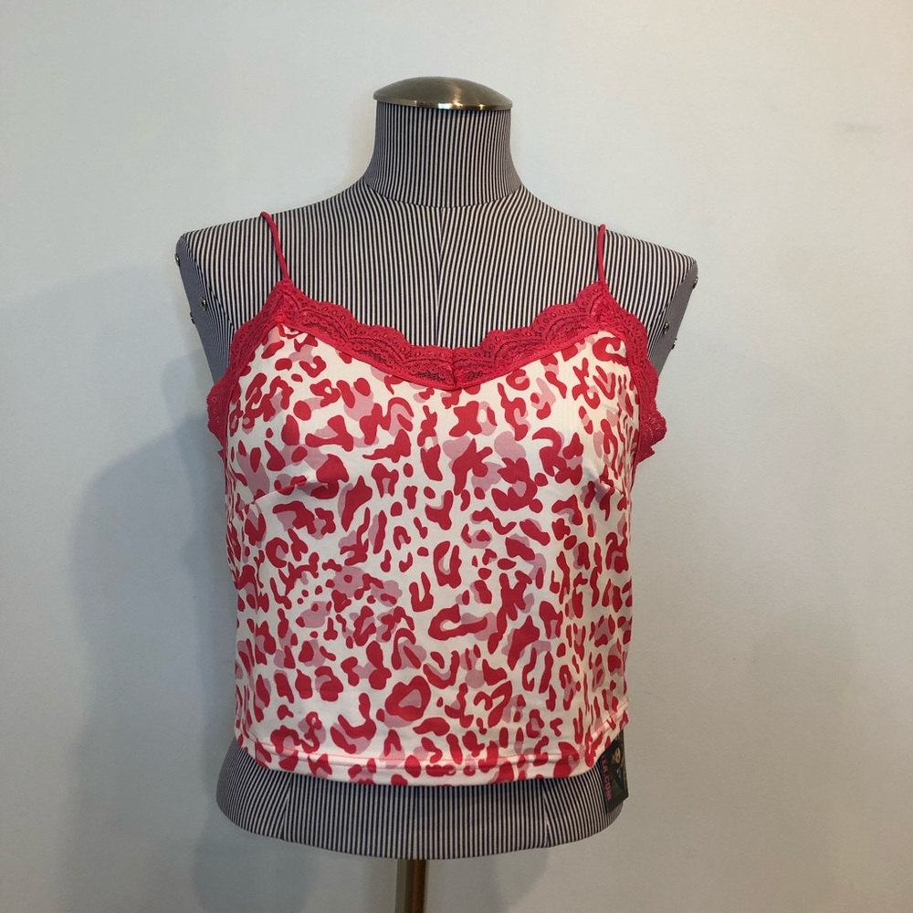 Dash Outfitters Size Medium Pink & White Camisole Style Tank